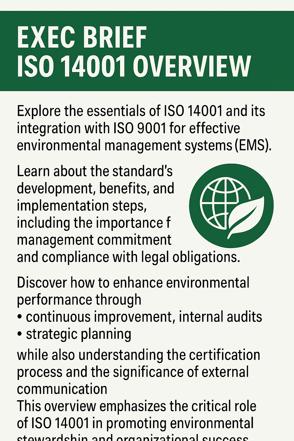 MSI 14001 Exec Brief