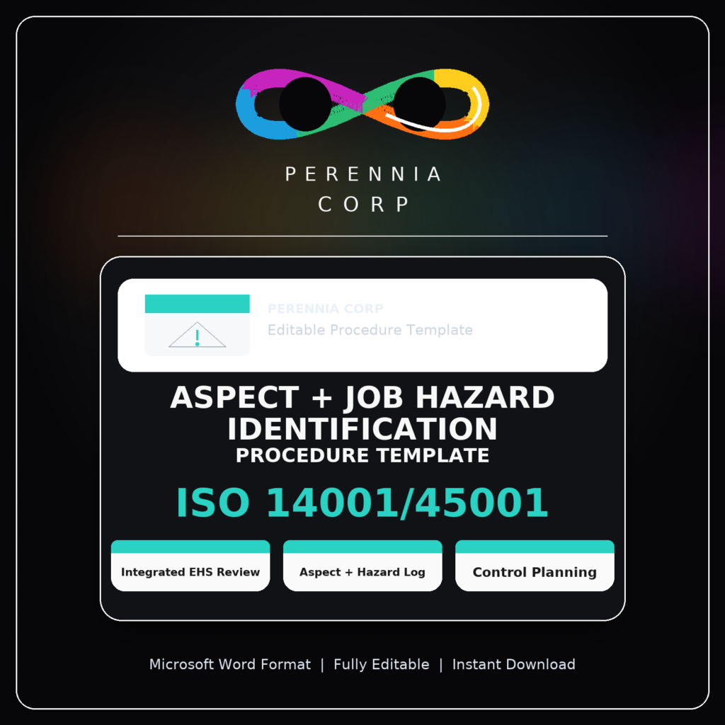 MSI's ISO Jobe Hazard and Aspect Identification Procedure Template