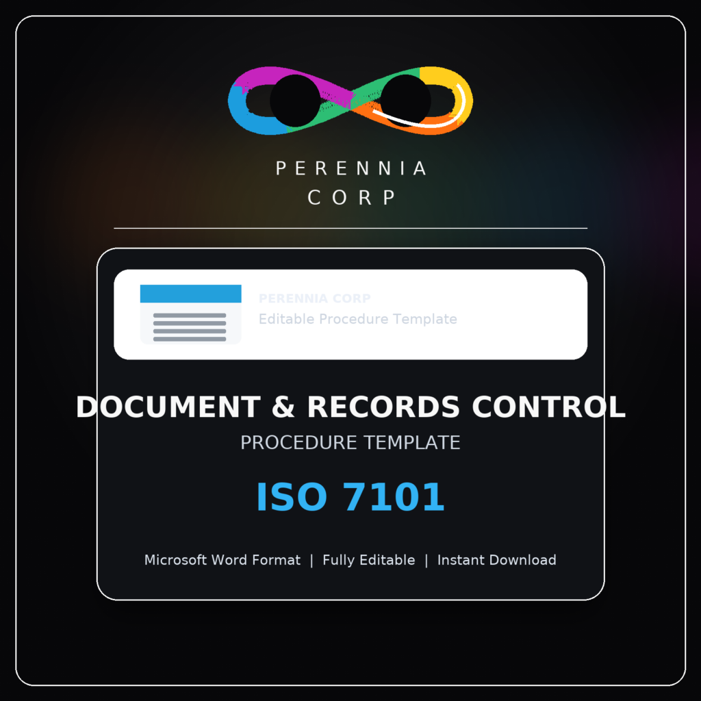 MSI ISO 7101 Document and Records Control Procedure template