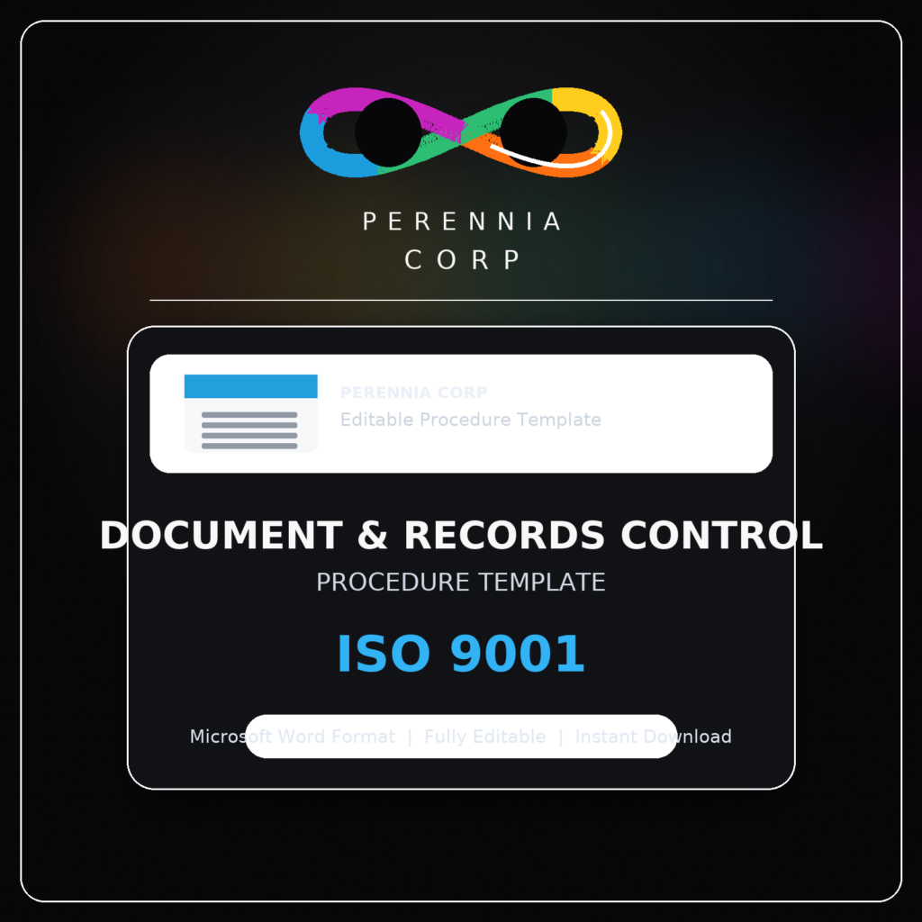 MSI's IOS 9001 Document and records control procedure template