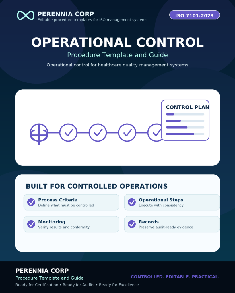 MSI ISO Production and Operational Control Procedure Template and guide