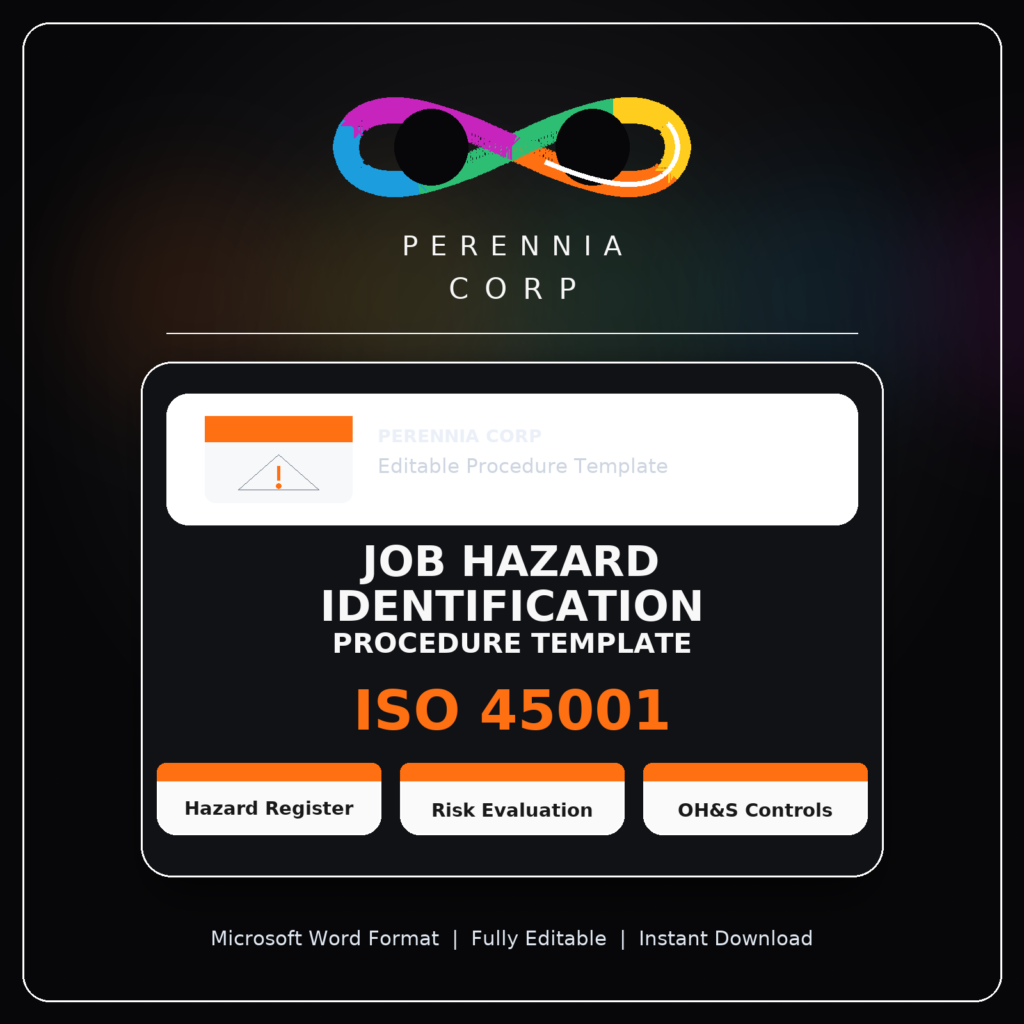 MSI's ISO Job hazard identification Procedure Template