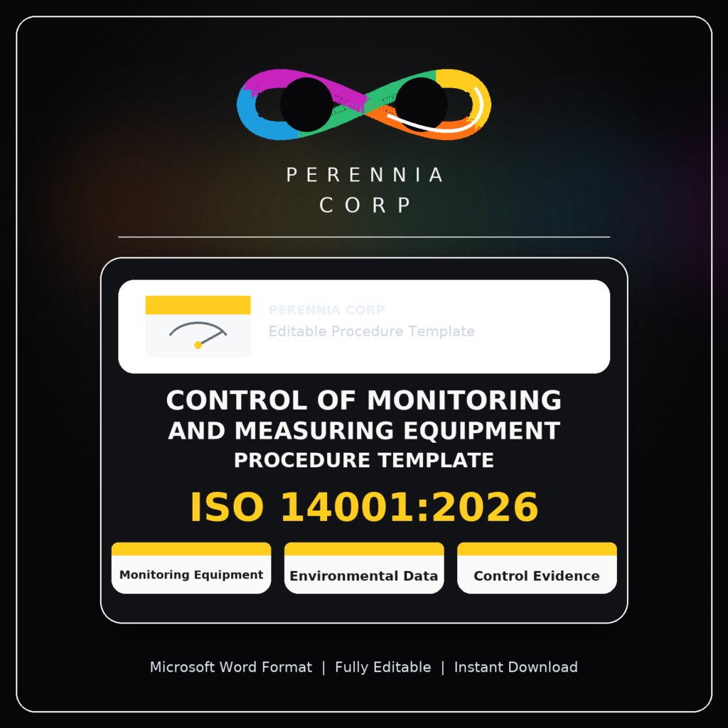MSI's ISO 14001:2026 Monitoring and measurement Procedure template