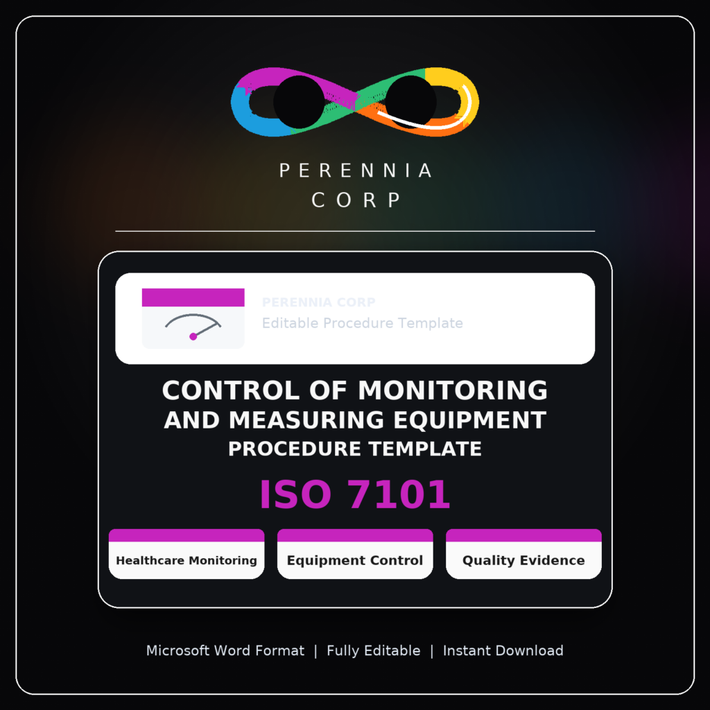 MSI's ISO 7101 Monitoring and Measurement procedure template