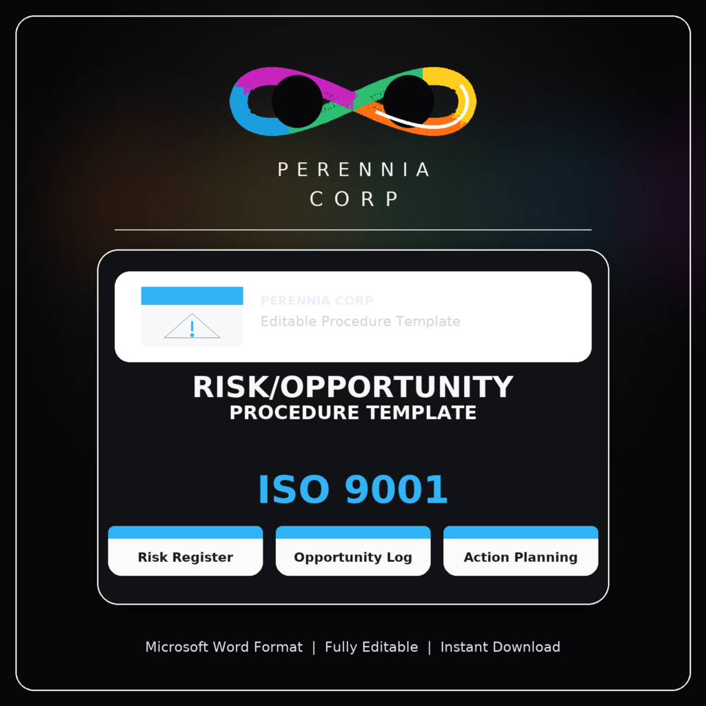 MSI's ISO Risk Management Procedure Template