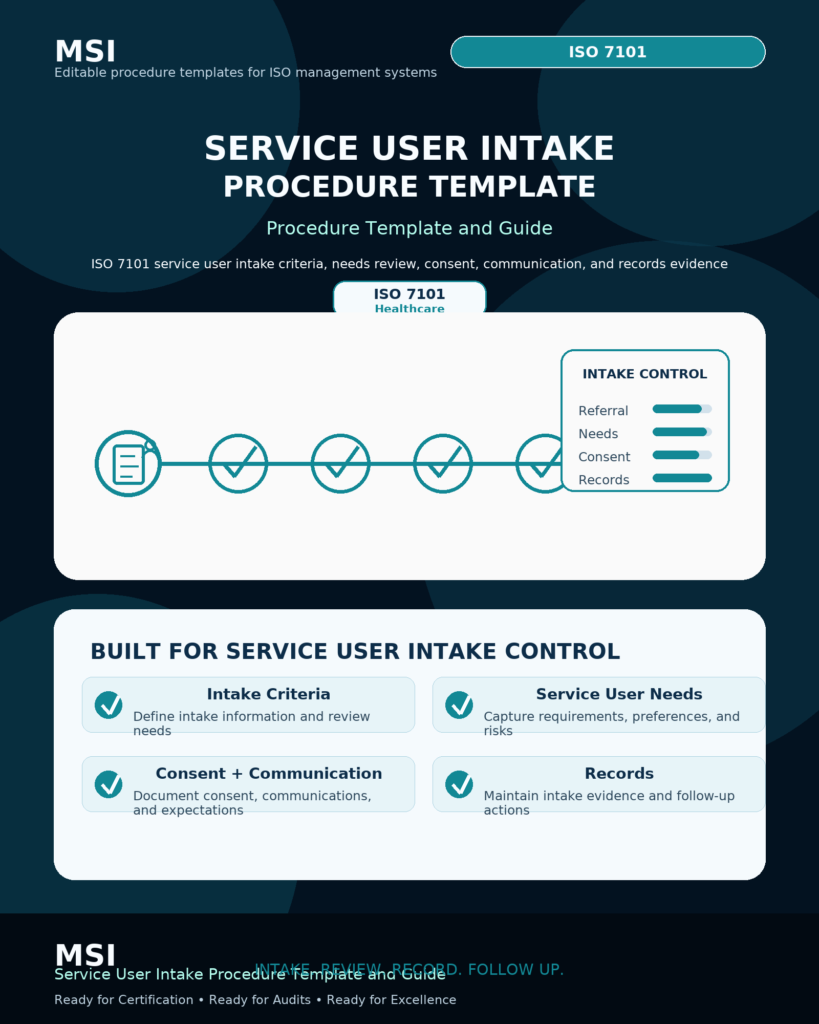 MSI's ISO 7101 Service User Access